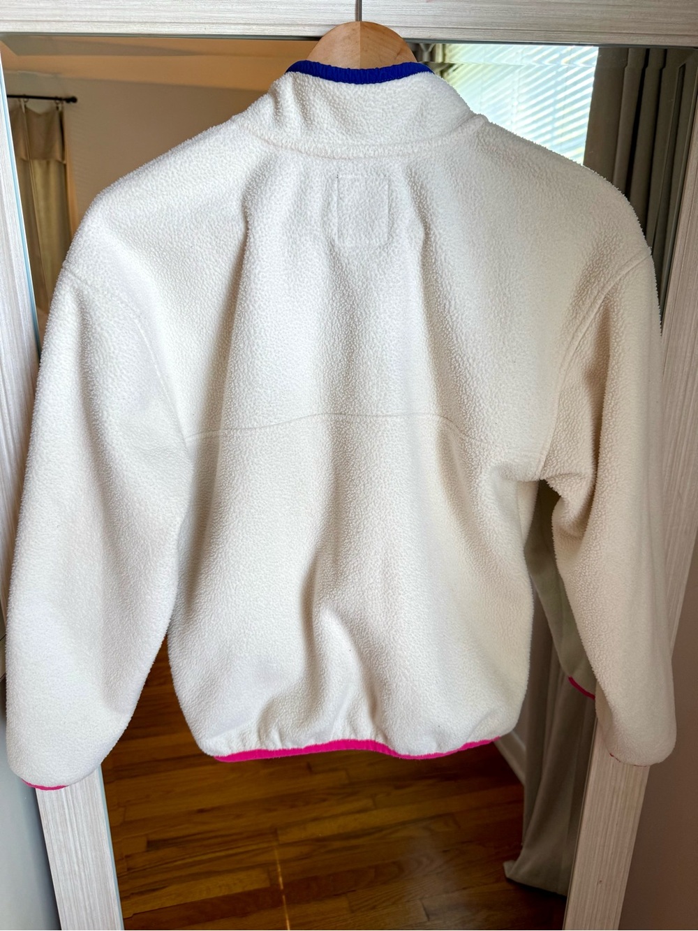 GAP Vintage Style Arctic Fleece Reissue Snap-T Cream Sherpa Pullover Jacket - Picture 11 of 11